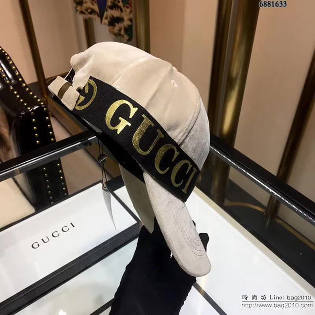 GUCCI古馳 秋冬款 休閒百搭情侶款絲絨棒球帽 6881633 LLWJ5827